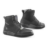 SHUA ODDIN Moto Urbano Botas Preto Cinza - Imagem dupla de botas